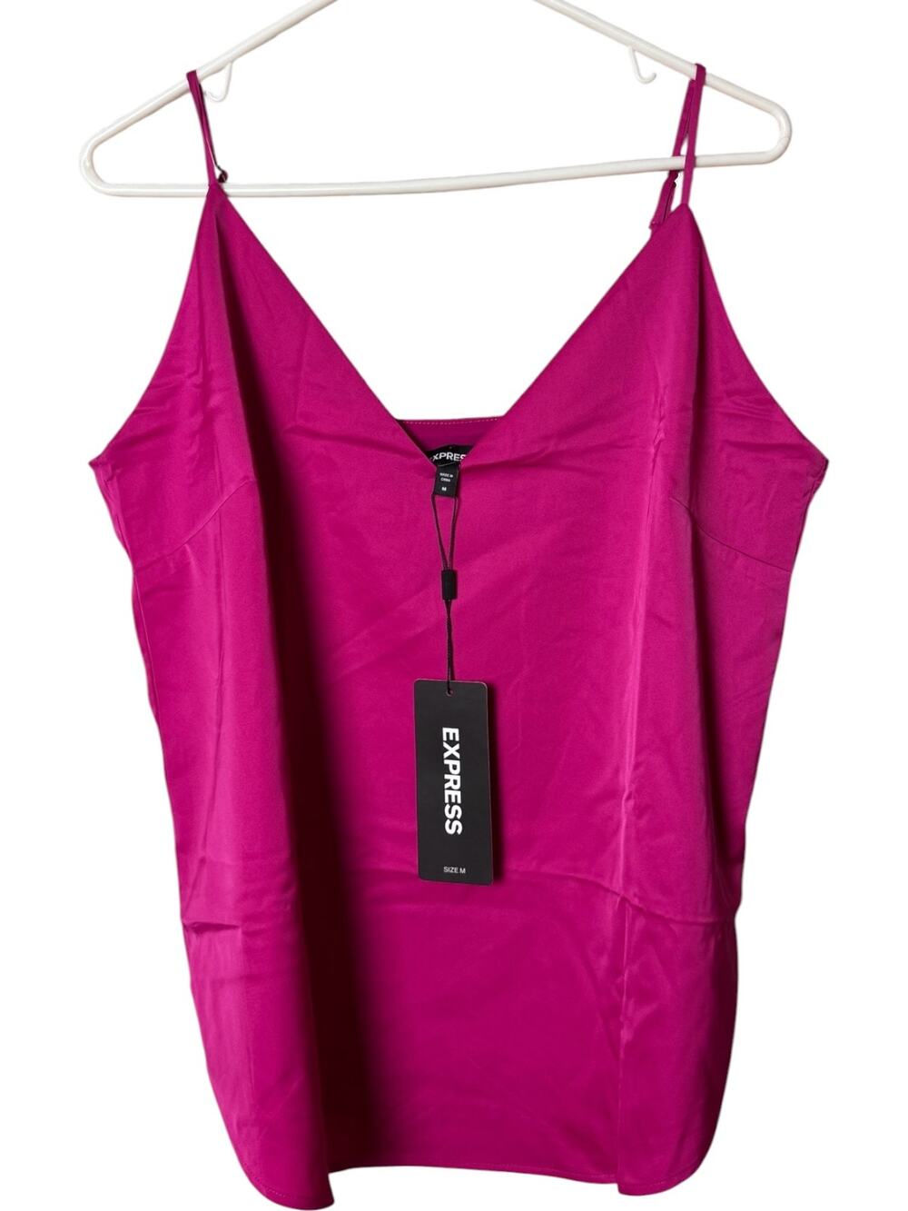 Express Women's Classic Fit Pink Thin Strap Cami Sz M New with Tag